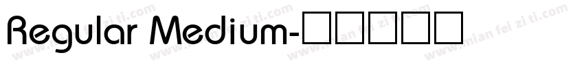 Regular Medium字体转换